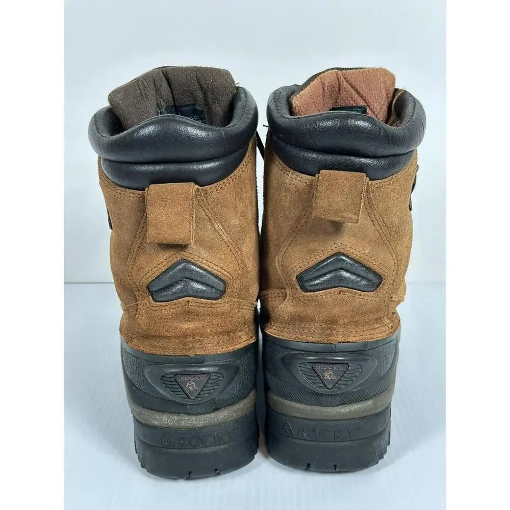 Rocky 7655 Mens Waterproof 600G Thinsulate Ultra Winter Snow Boots Brown 9 M